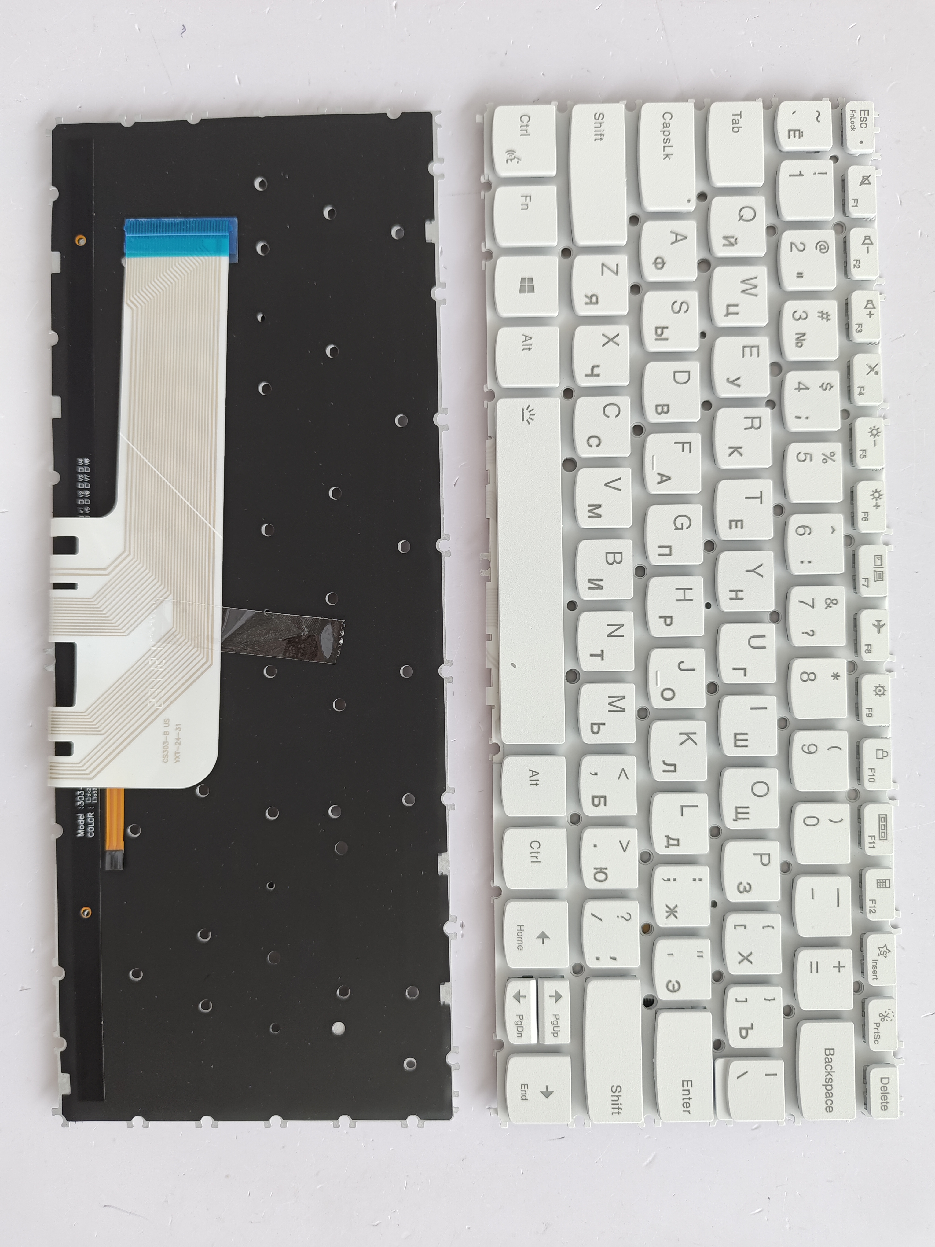 Picture of New Replacement Laptop Keyboard For LENOVO 13X 13s g2/Yoga Pro 13S ITL 2021 WHITE Backlit (OEM) RU Layout